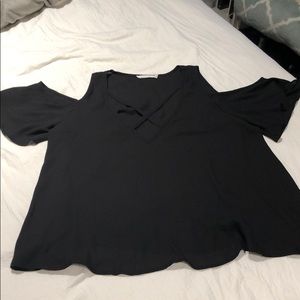 Black off the should top